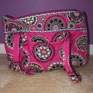 Vera Bradley purse with matching wallet/wristlet